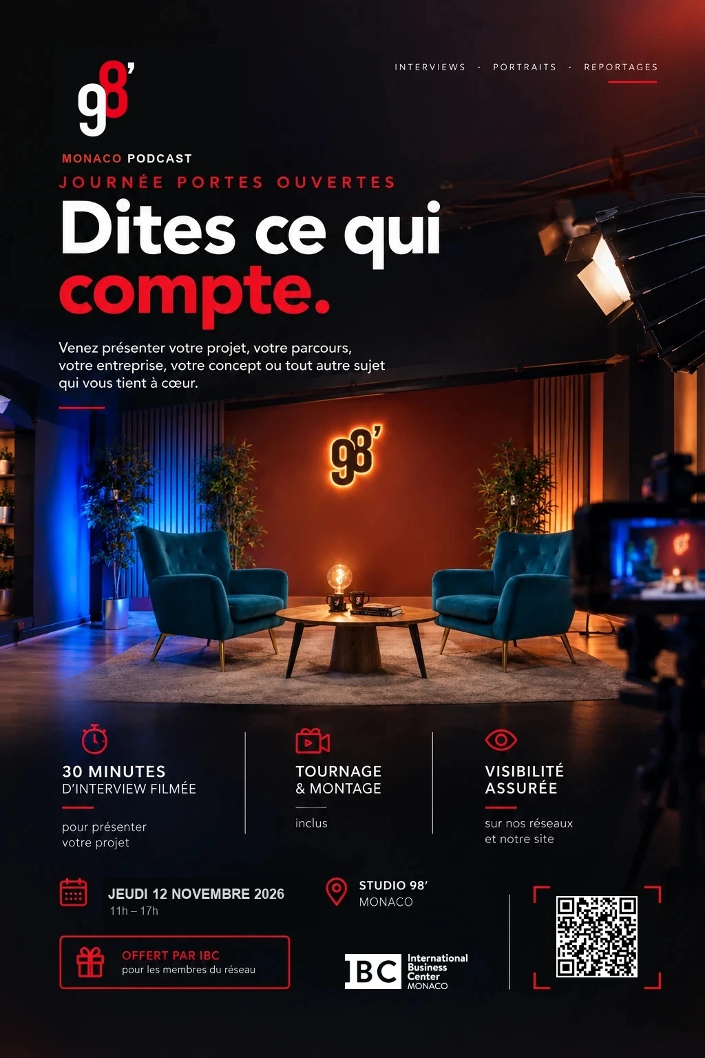 Portes ouvertes 98' Monaco Podcast — Dites ce qui compte